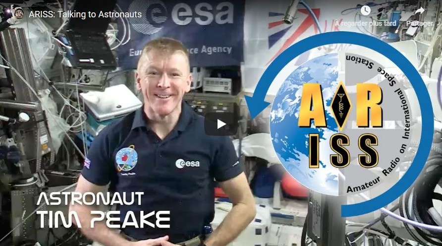 Astronaut Tim Peake explains ARISS amateur radio contacts connecting young people to astronauts