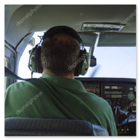 Panneau radio de cockpit ancien